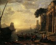 Claude Lorrain Morning in the Harbor china oil painting artist